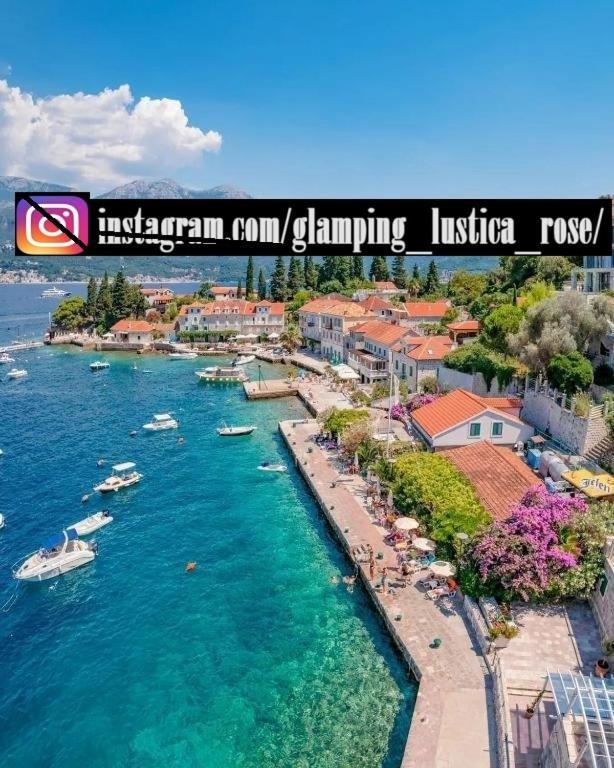 Glamping Peninsula Lustica Rose Villa Tivat Exteriör bild